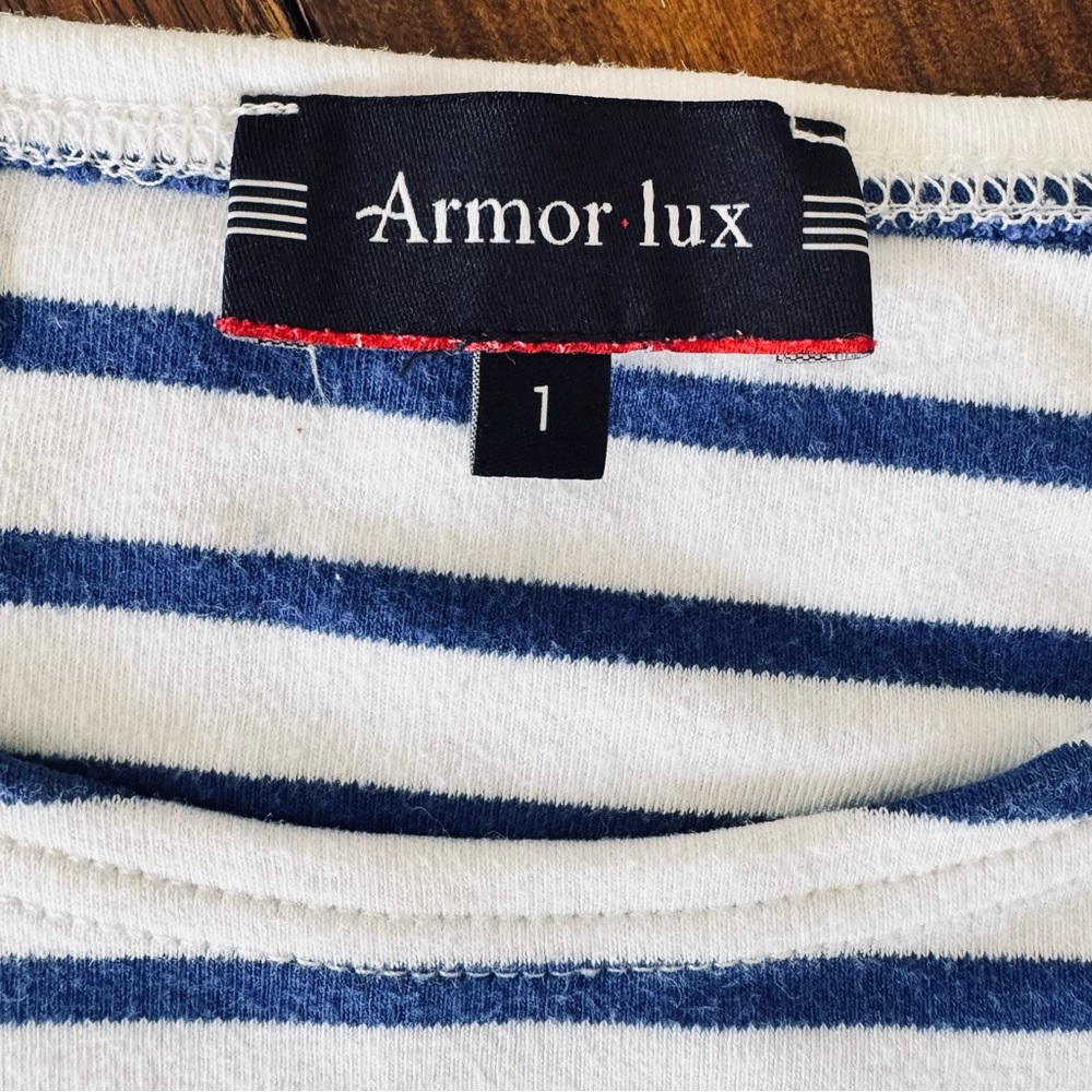 Armor Lux Navy and White Striped Top - Picture 2 of 4
